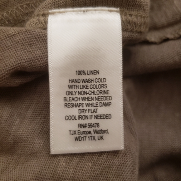 CYNTHIA ROWLEY Racerback drawstring Linen dress - Picture 5 of 5